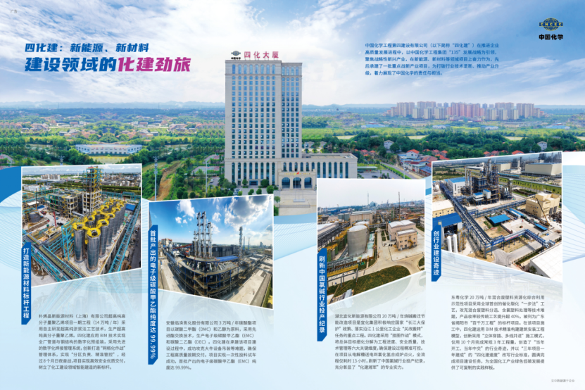 《施工企業(yè)管理》聚焦中國(guó)化學(xué)工程四化建在新能源、新材料領(lǐng)域項(xiàng)目建設(shè)亮眼成果