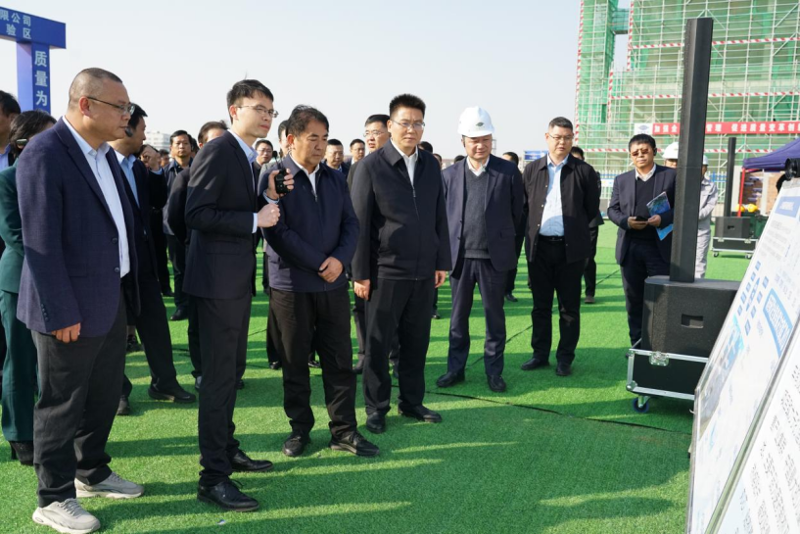 曹普華帶隊考察市政公司岳陽縣晶易制藥項(xiàng)目