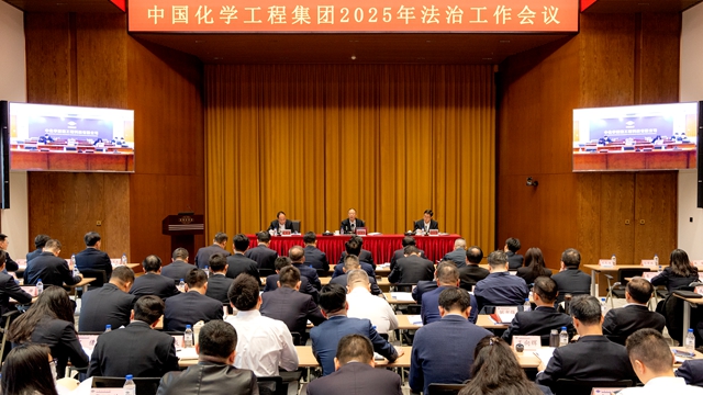 中國化學召開2025年法治工作會議